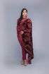 FULLY EMBROIDERED VELVET ROYALTY SHAWL-KIMONO SHAWL-EZ013